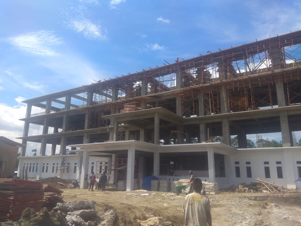 Baru Capai Progres 85 Persen, Gedung Ruang Rawat Inap RSUD Jalur Dua Sudah Terlihat Megah