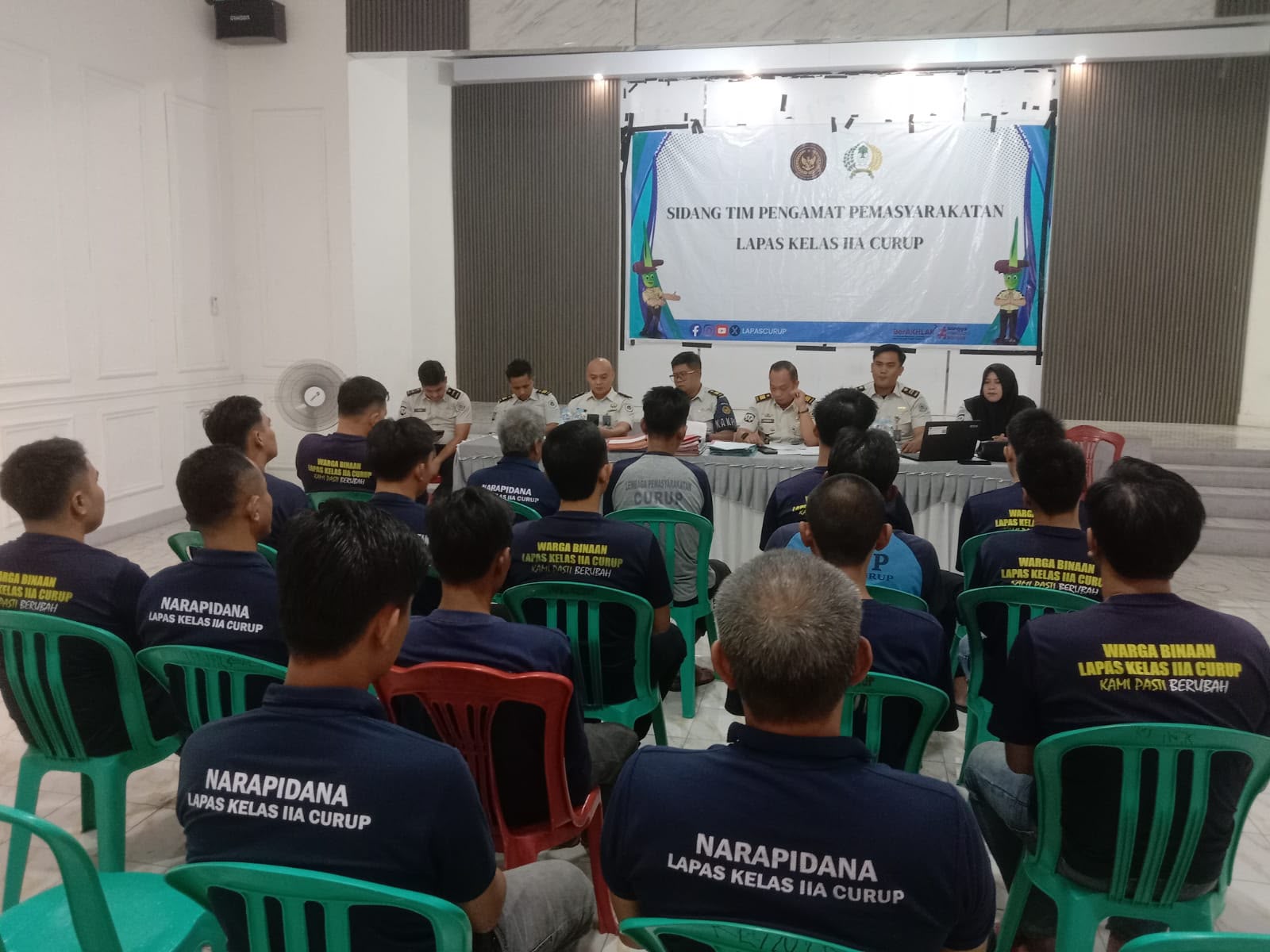 Lapas Kelas IIA Curup Gelar Sidang TPP, Bahas 18 Usulan Warga Binaan