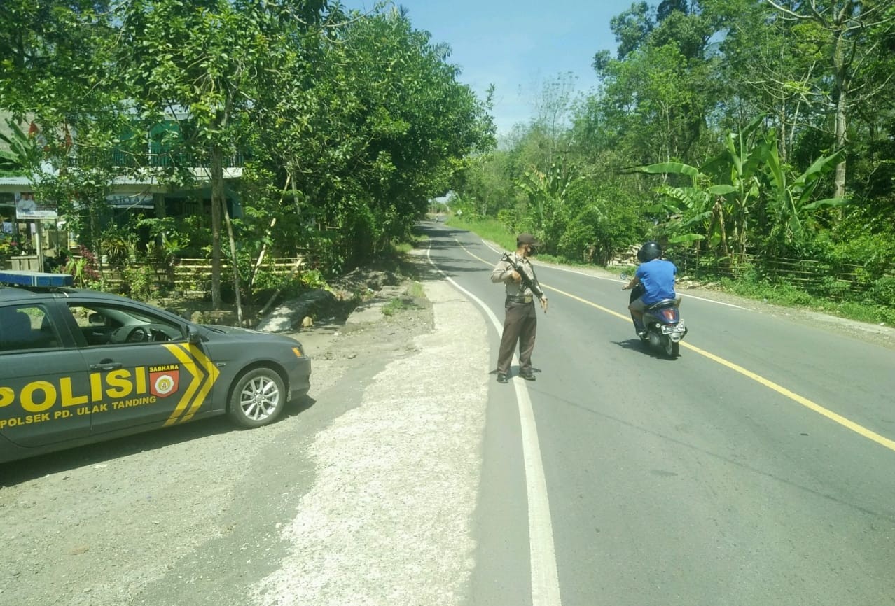 Polsek PUT Amankan Jalan Lintas Curup-Lubuklinggau